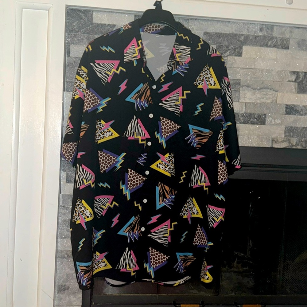 Men’s XXL Vintage 90s button up shirt